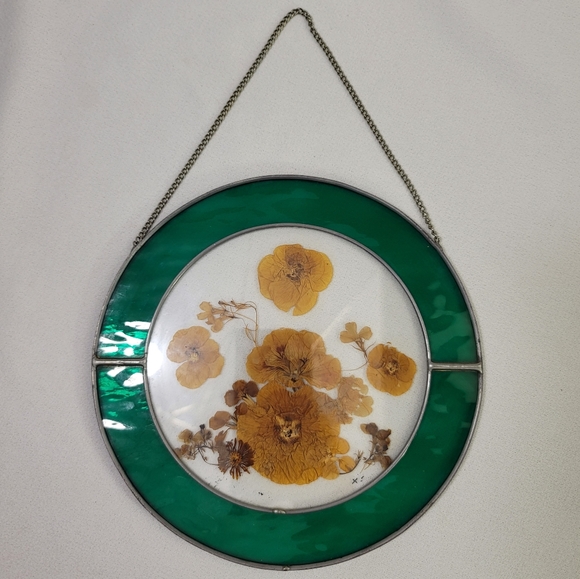 Stained Glass Dried Pressed Flowers Suncatcher - Picture 11 of 11